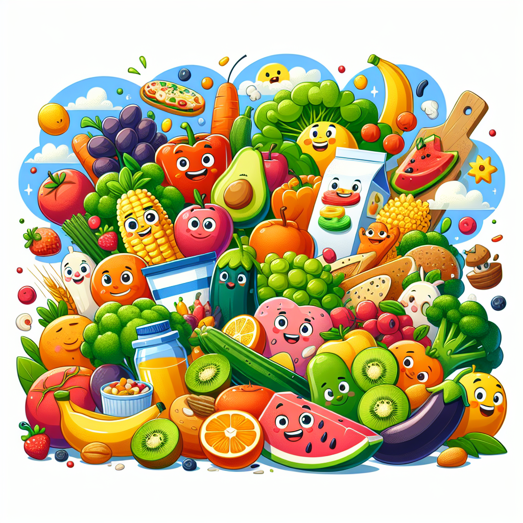 Kreasi Poster Makanan Sehat Kartun yang Menginspirasi bagi Anak-Anak